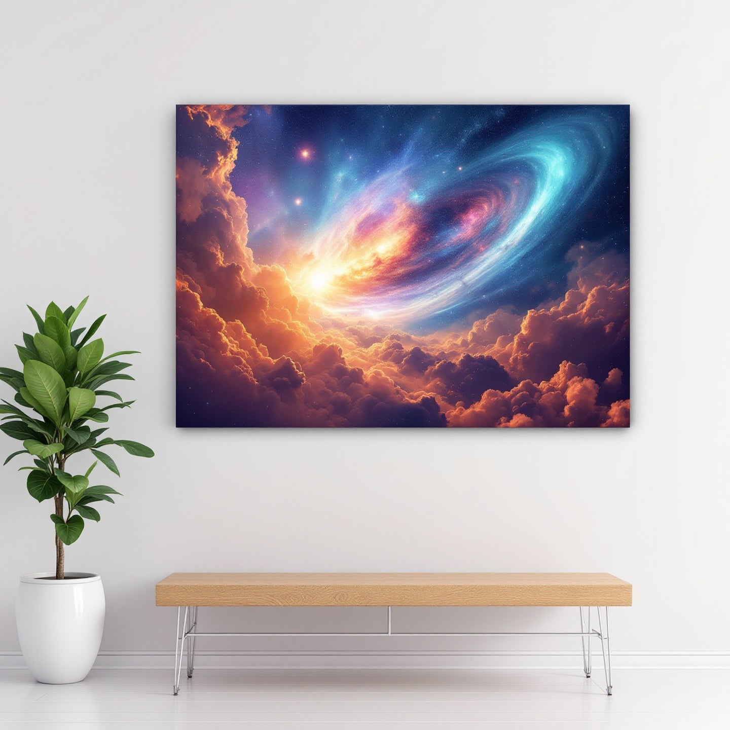 Cosmic Space Dreamscape — Original Digital Wall Art (HOJ-MRJRCSDK-60A9)