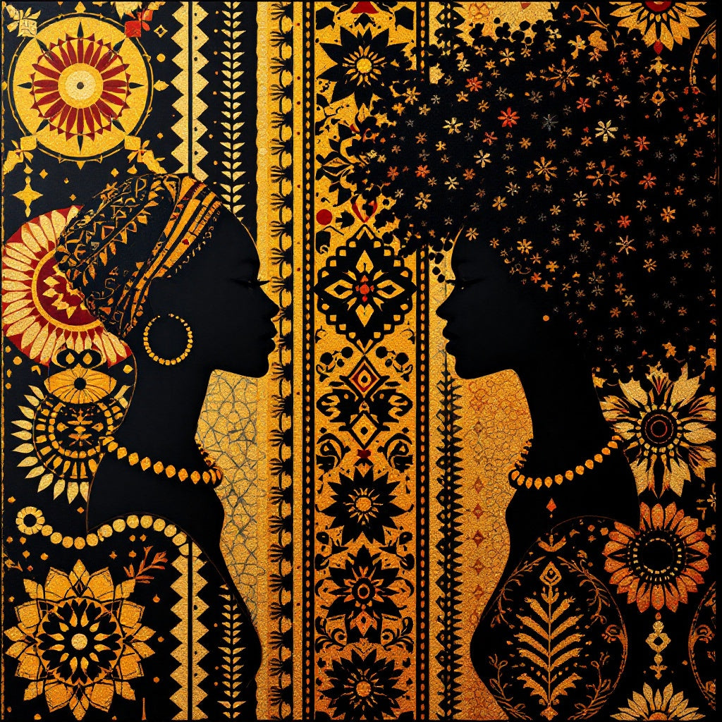 Afrocentric Kente Heritage — Original Digital Wall Art (HOJ-MREOEHNR-K0OJ)