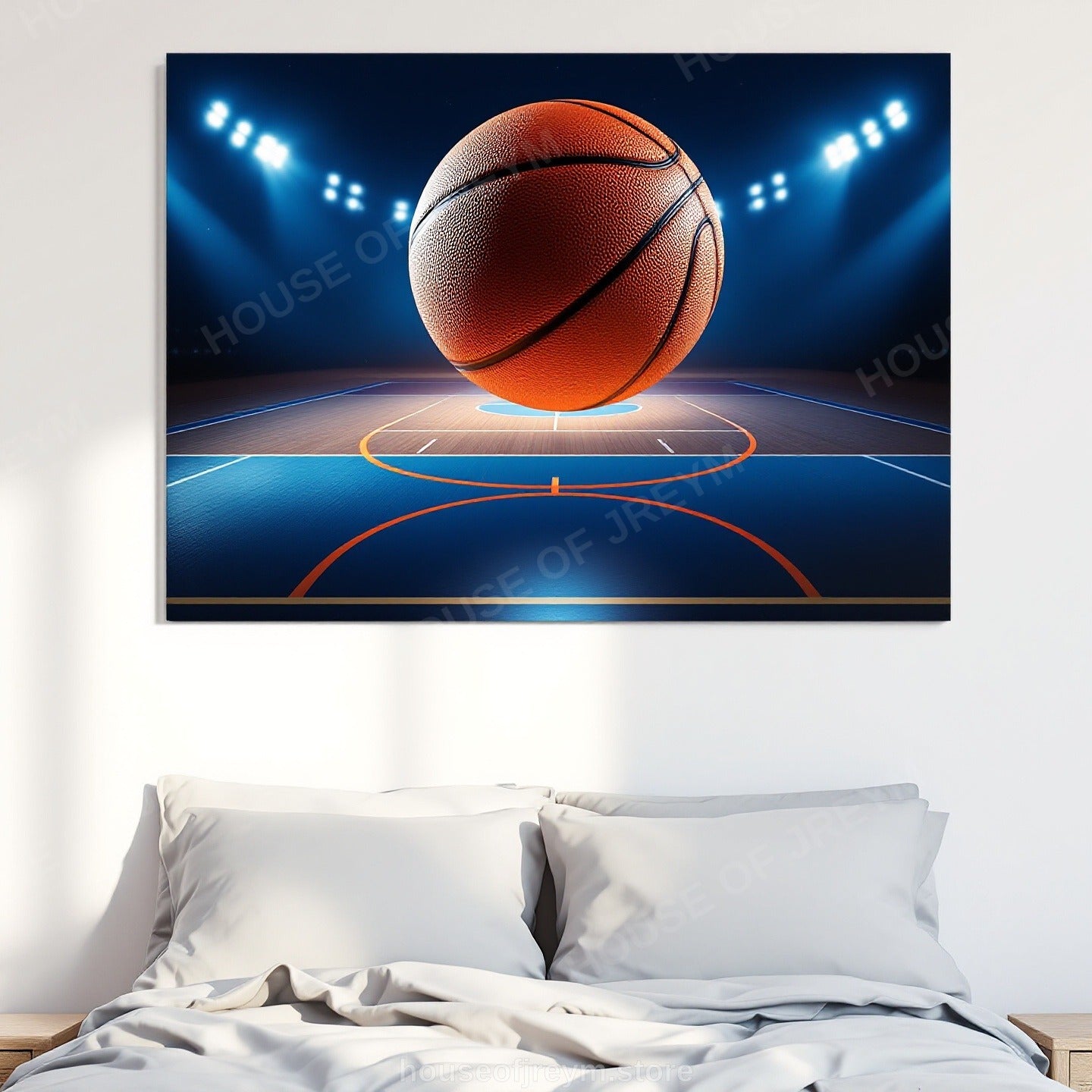 Basketball Court Legends — Original Digital Wall Art (HOJ-MRR5E898-JHQA)