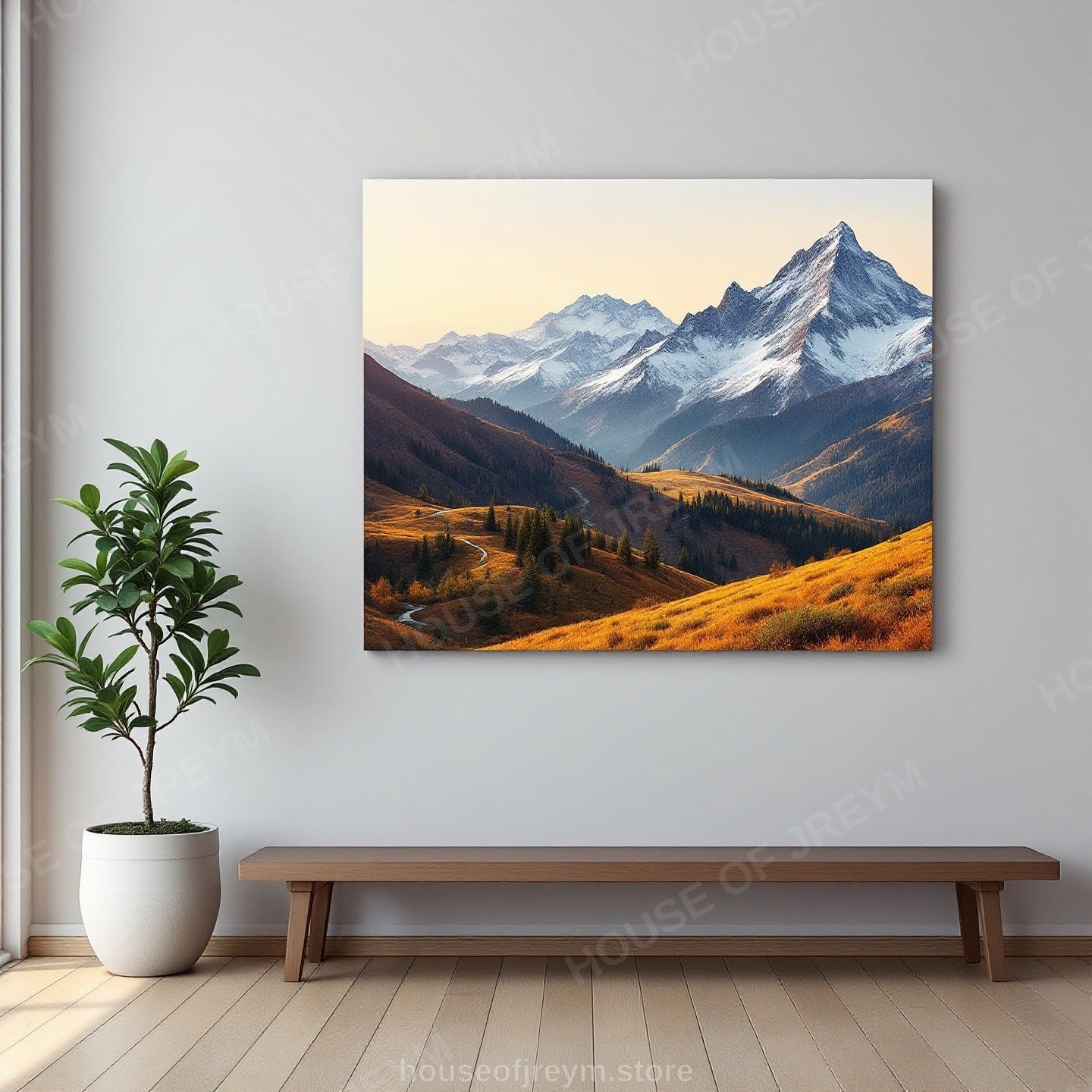 Mountain Hiking Adventure Vibe — Original Digital Wall Art (HOJ-MRR5BKGH-B9XV)
