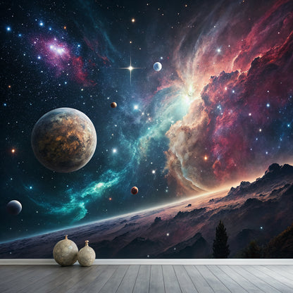 Cosmic Space Dreamscape — Original Digital Wall Art (HOJ-MRJNREH6-UNIL)