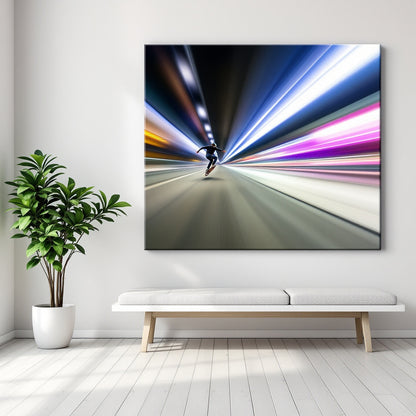 Skate Park Motion Blur — Original Digital Wall Art (HOJ-MRJRBDNB-4IZA)
