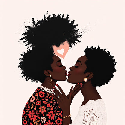 Afrocentric deep symbolic Black Love — unique summer block party edition — Original Digital Wall Art (HOJ-MREPG42Z-M1ZG)