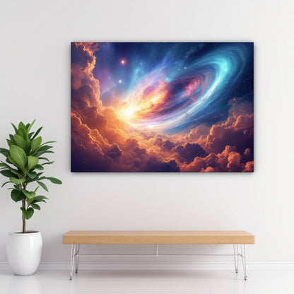 Cosmic Space Dreamscape — Original Digital Wall Art (HOJ-MRJRCSDK-60A9)