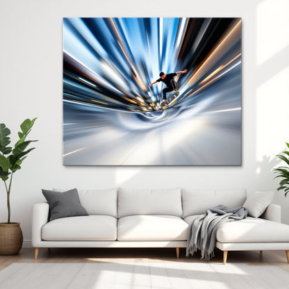 Skate Park Motion Blur — Original Digital Wall Art (HOJ-MRJNPYSF-YAU6)