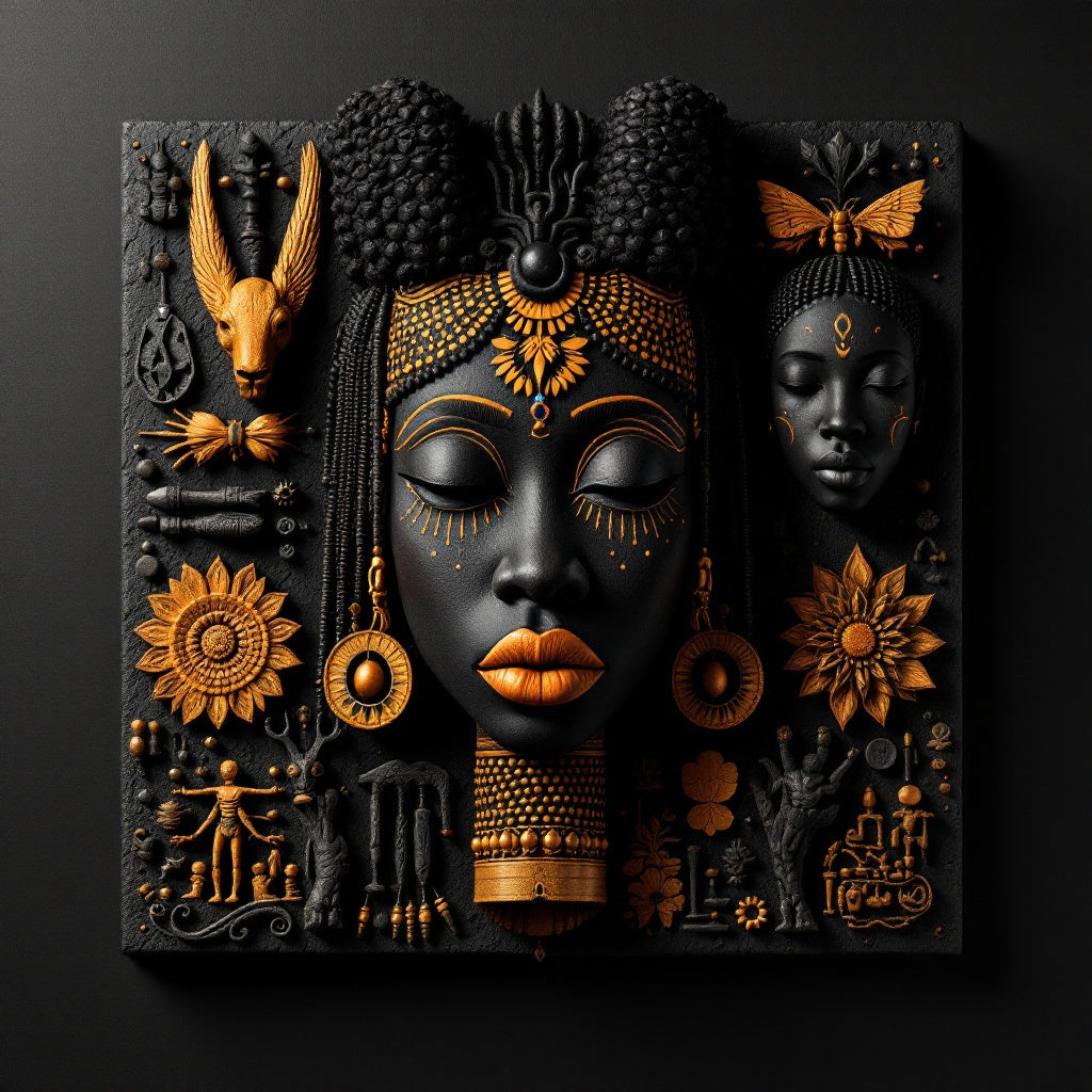 Afrocentric Sankofa Wisdom — Original Digital Wall Art (HOJ-MRG3TDF8-DWFK)