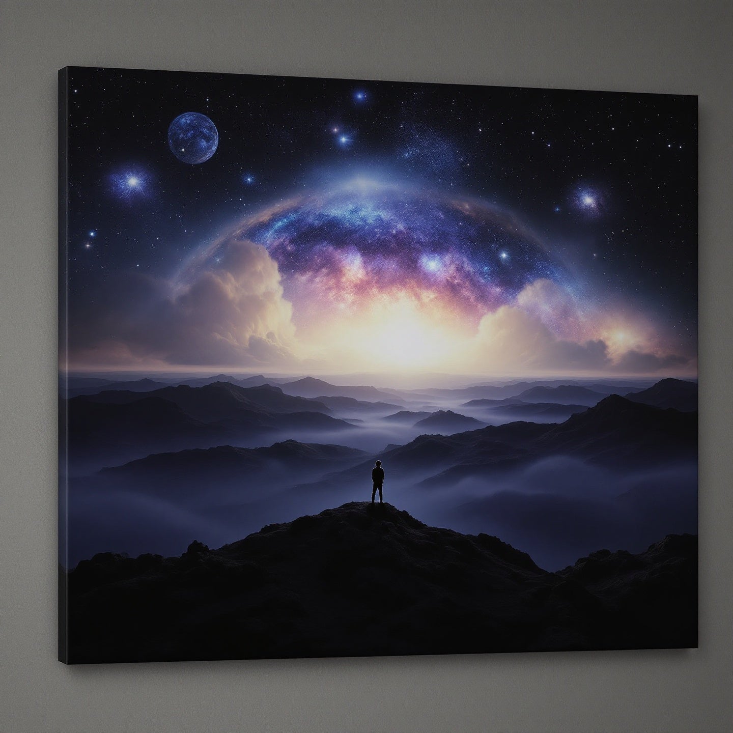 Cosmic Space Dreamscape — Original Digital Wall Art (HOJ-MRJRCSDK-60A9)