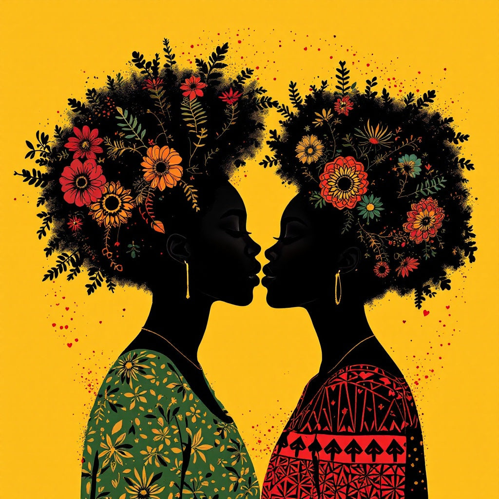 Afrocentric Black Love — Original Digital Wall Art (HOJ-MRD8Y0H5-XV3C)
