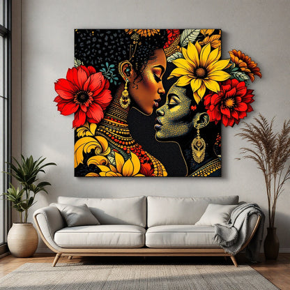 Afrocentric Black Love — Original Digital Wall Art (HOJ-MRD8Y0H5-XV3C)