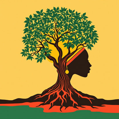 Afrocentric Diaspora Roots — Original Digital Wall Art (HOJ-MRHJA0W0-E7I0)