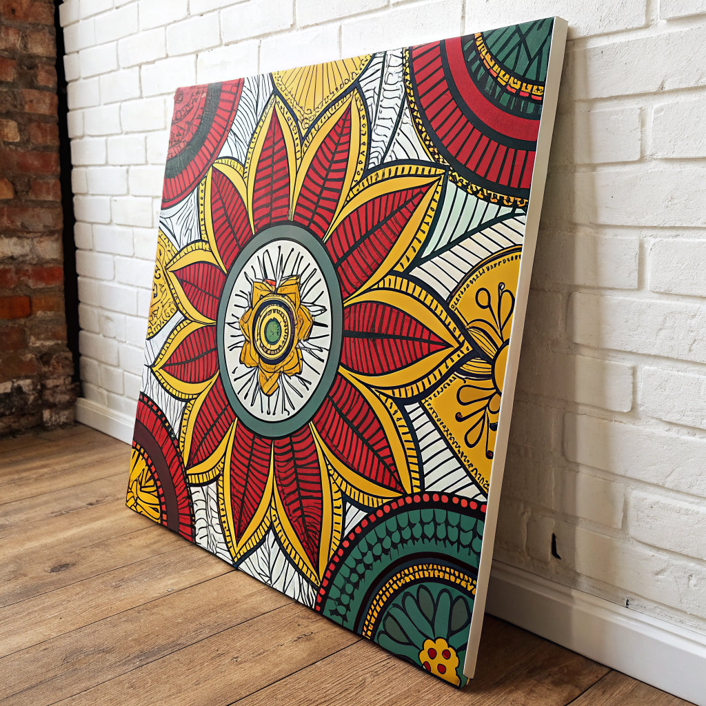 Afrocentric Ankara Bloom — Original Digital Wall Art (HOJ-MRG3U9YK-M8IF)