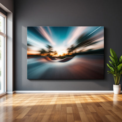 Skate Park Motion Blur — Original Digital Wall Art (HOJ-MRJNAR37-KD8A)