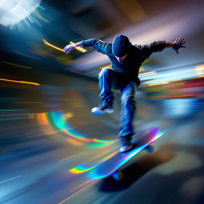 Skate Park Motion Blur — Original Digital Wall Art (HOJ-MRJRBDNB-4IZA)