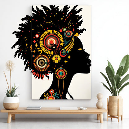 Afrocentric deep symbolic Kente Heritage — unique summer block party edition — Original Digital Wall Art (HOJ-MRDA09DM-C2Y3)