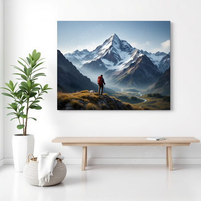 Mountain Hiking Adventure Vibe — Original Digital Wall Art (HOJ-MRPR4LHB-XWP6)