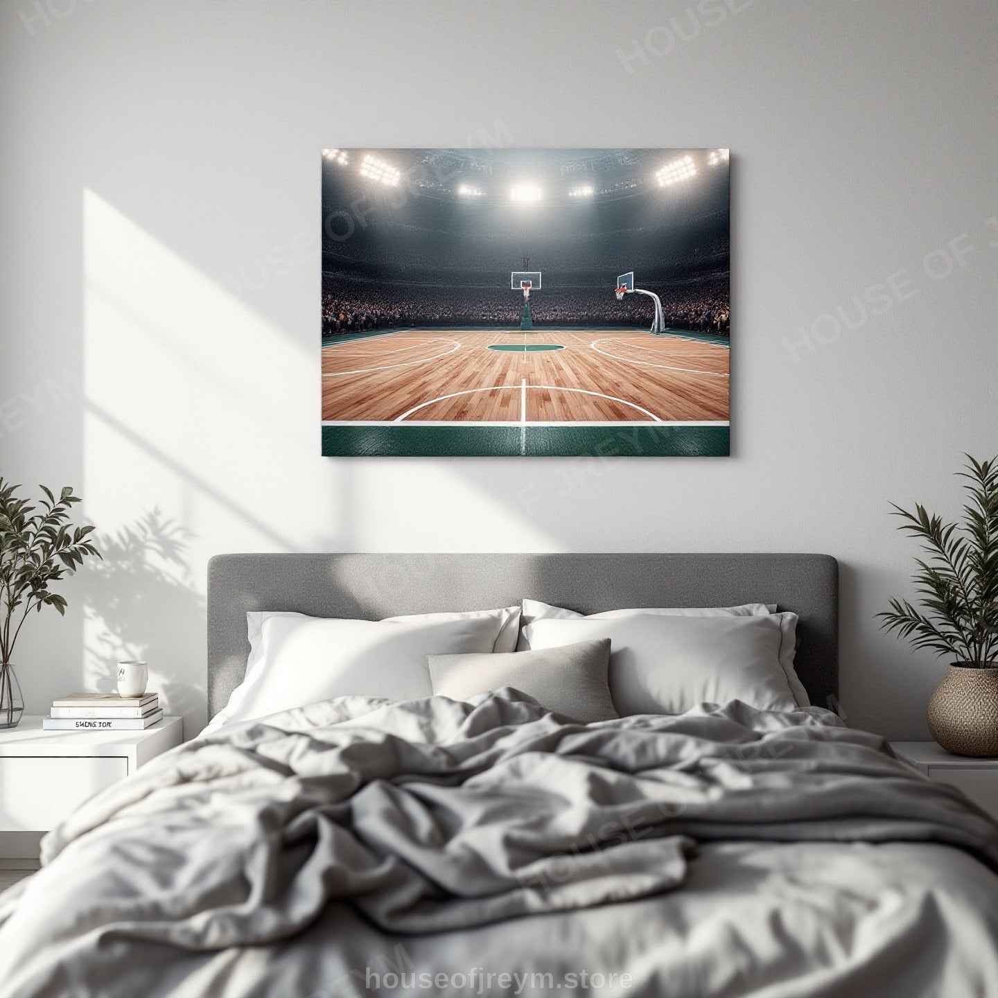 Basketball Court Legends — Original Digital Wall Art (HOJ-MRP7QH2F-R0L3)