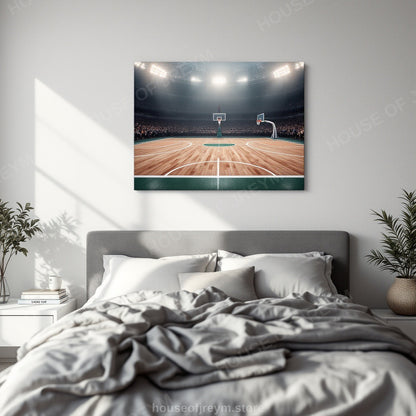 Basketball Court Legends — Original Digital Wall Art (HOJ-MRP7QH2F-R0L3)