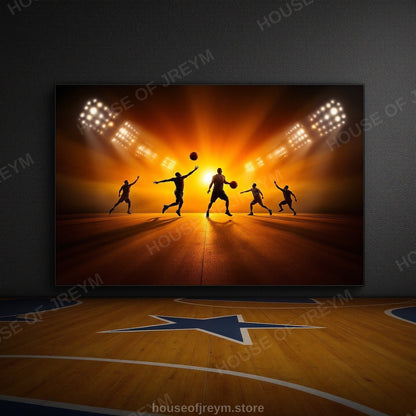 Basketball Court Legends — Original Digital Wall Art (HOJ-MRP5OUK1-7WSZ)