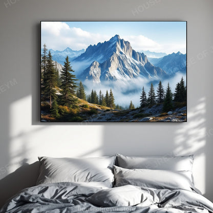 Mountain Hiking Adventure Vibe — Original Digital Wall Art (HOJ-MRPJARH6-C4D8)