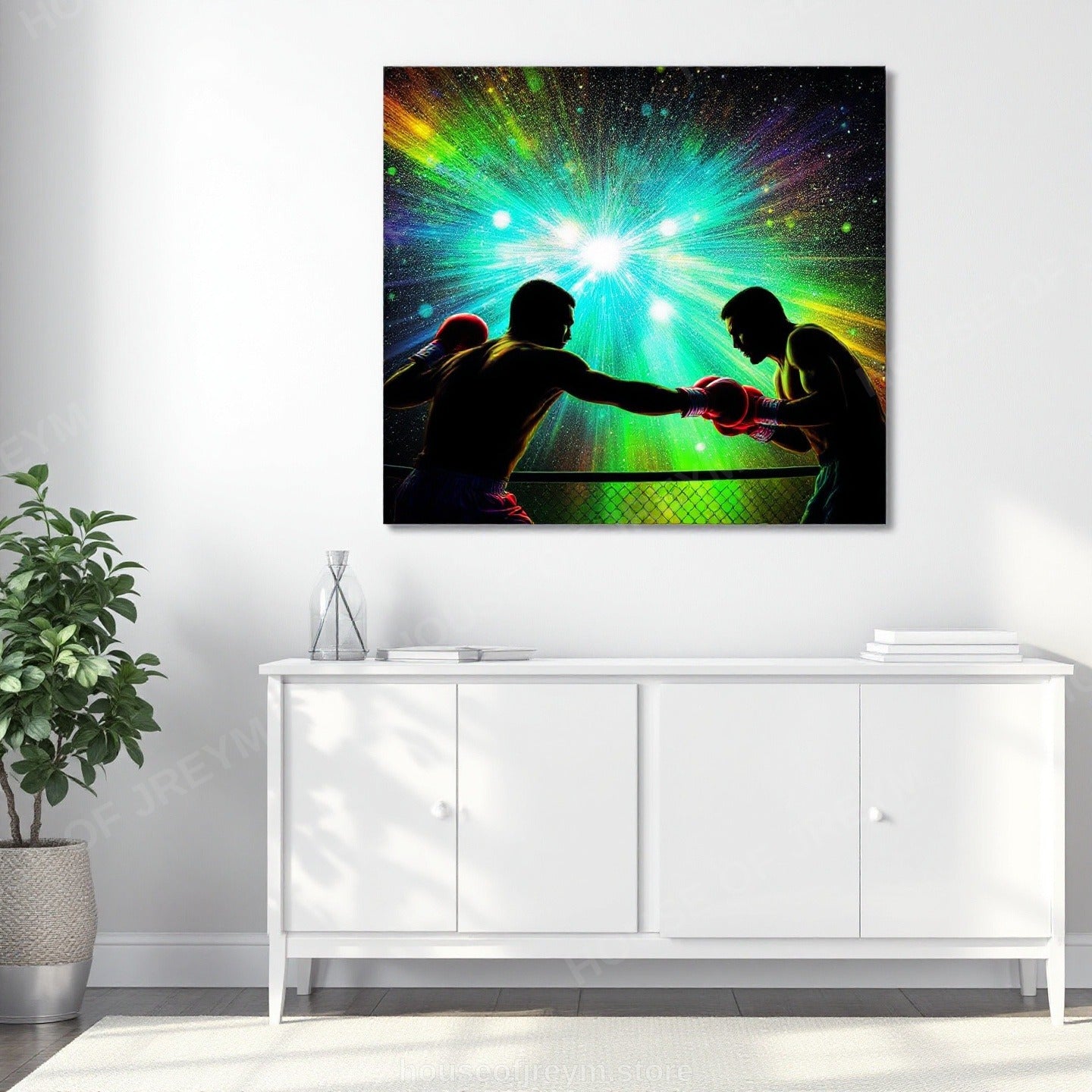 Boxing Champion Spirit — Original Digital Wall Art (HOJ-MRQIWK1O-0LQJ)