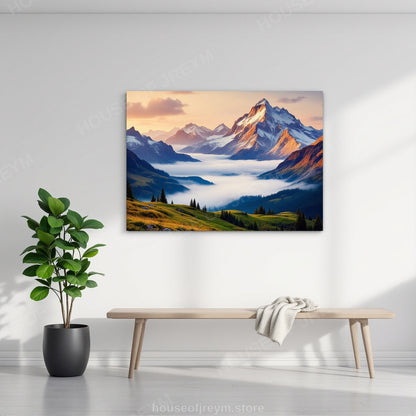 Mountain Hiking Adventure Vibe — Original Digital Wall Art (HOJ-MRP5N0QT-2CIN)