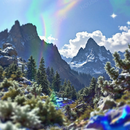 Mountain Hiking Adventure Vibe — Original Digital Wall Art (HOJ-MRP7OLIT-77DU)