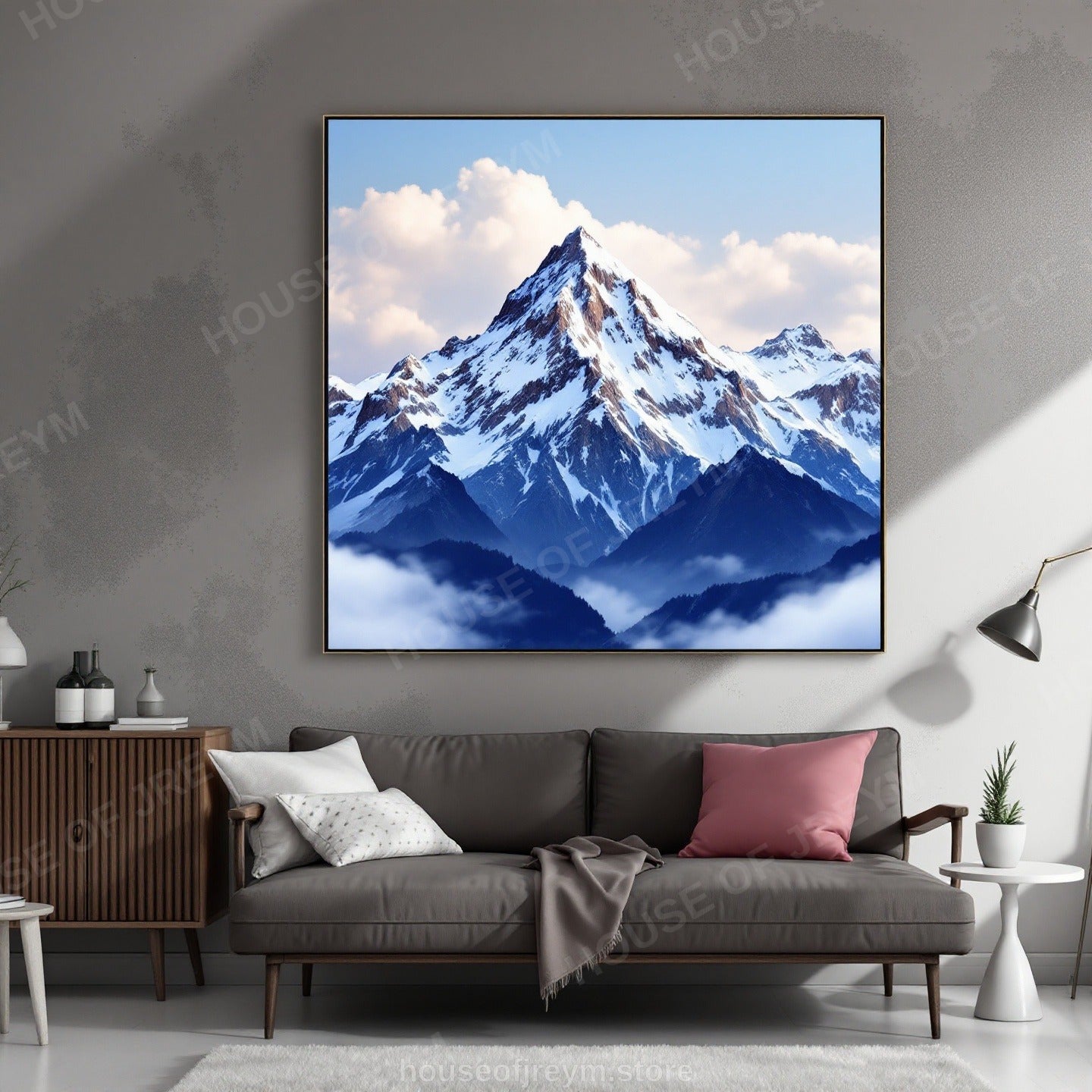 Mountain Hiking Adventure Vibe — Original Digital Wall Art (HOJ-MRPJARH6-C4D8)