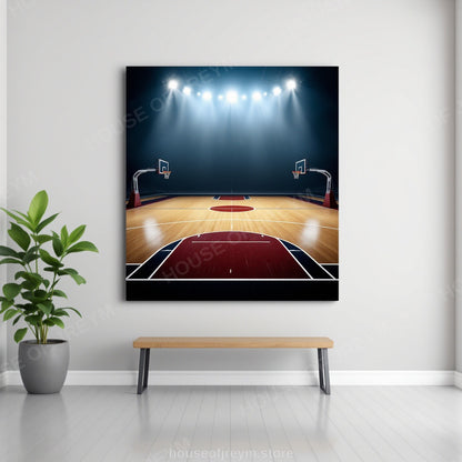 Basketball Court Legends — Original Digital Wall Art (HOJ-MRP7QH2F-R0L3)