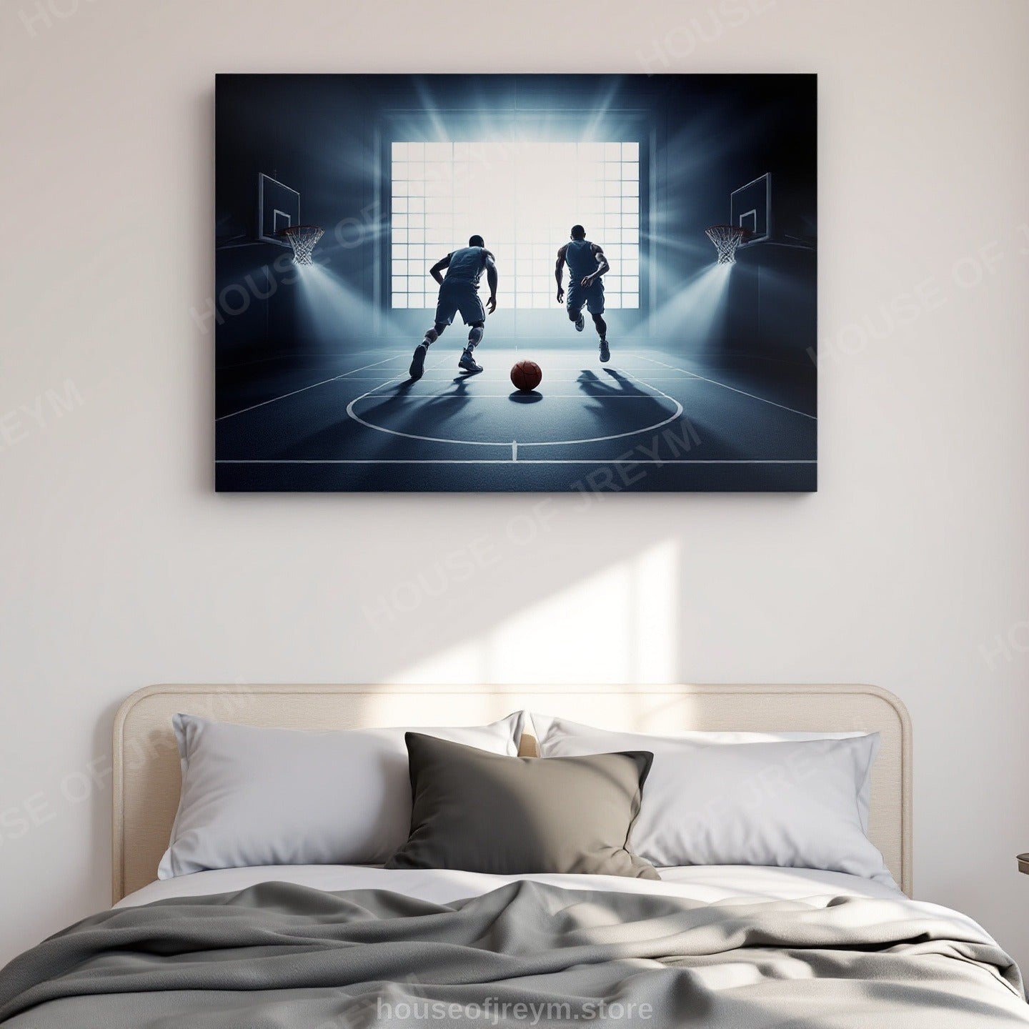 Basketball Court Legends — Original Digital Wall Art (HOJ-MRP5OUK1-7WSZ)
