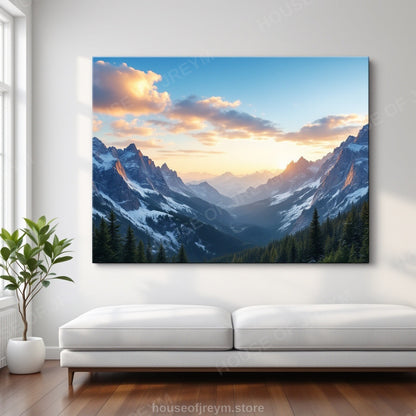 Mountain Hiking Adventure Vibe — Original Digital Wall Art (HOJ-MRQISCQ1-4DSO)