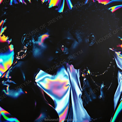 deep symbolic Black Love — unique summer block party edition — Original Digital Wall Art (HOJ-MRQ4YWOB-KMY0)
