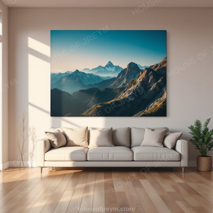 Mountain Hiking Adventure Vibe — Original Digital Wall Art (HOJ-MRPR4LHB-XWP6)