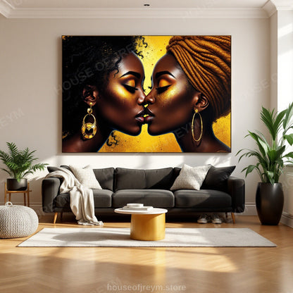 deep symbolic Black Love — unique summer block party edition — Original Digital Wall Art (HOJ-MRQ4YWOB-KMY0)