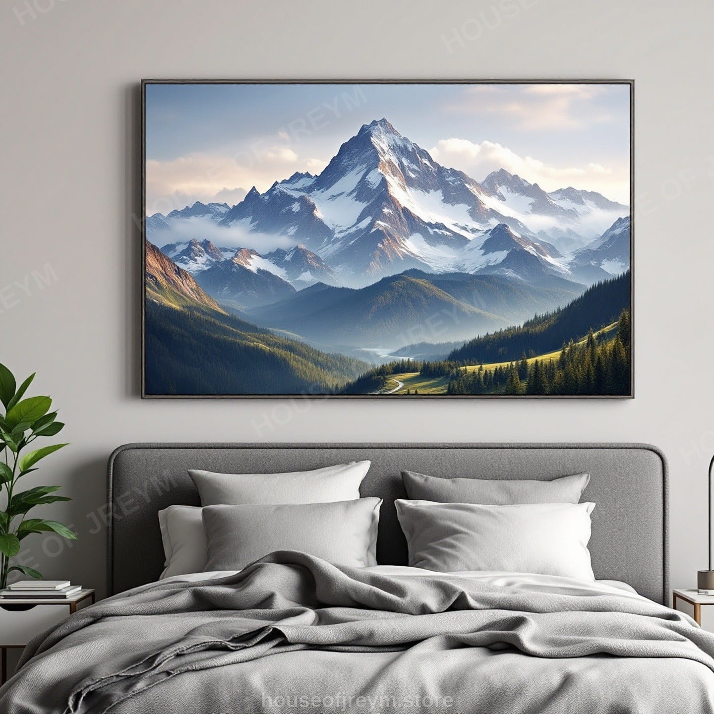 Mountain Hiking Adventure Vibe — Original Digital Wall Art (HOJ-MRR5BKGH-B9XV)