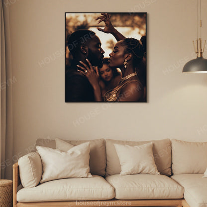 deep symbolic Black Love — unique summer block party edition — Original Digital Wall Art (HOJ-MRQ4YWOB-KMY0)