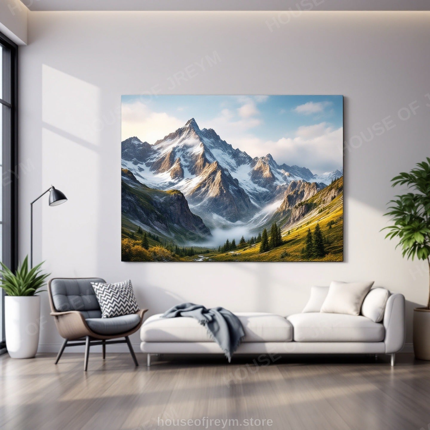 Mountain Hiking Adventure Vibe — Original Digital Wall Art (HOJ-MRP5N0QT-2CIN)