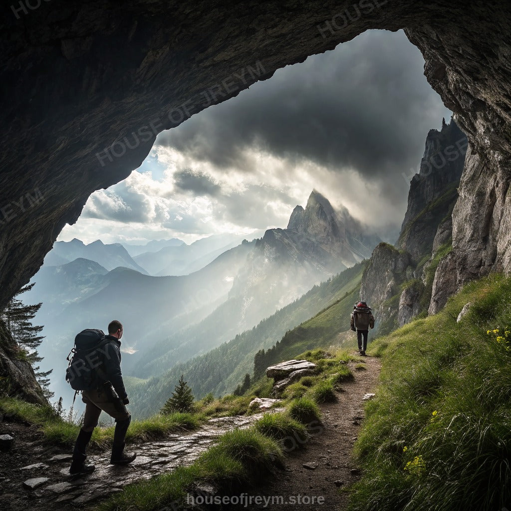 Mountain Hiking Adventure Vibe — Original Digital Wall Art (HOJ-MRP5N0QT-2CIN)