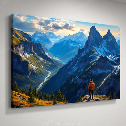 Mountain Hiking Adventure Vibe — Original Digital Wall Art (HOJ-MRP5N0QT-2CIN)