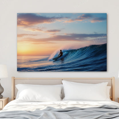 Surfer Sunset Wave Mood — Original Digital Wall Art (HOJ-MRPR2RUN-P6YS)