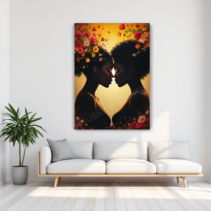 deep symbolic Black Love — unique summer block party edition — Original Digital Wall Art (HOJ-MRRBU46X-MPUV)