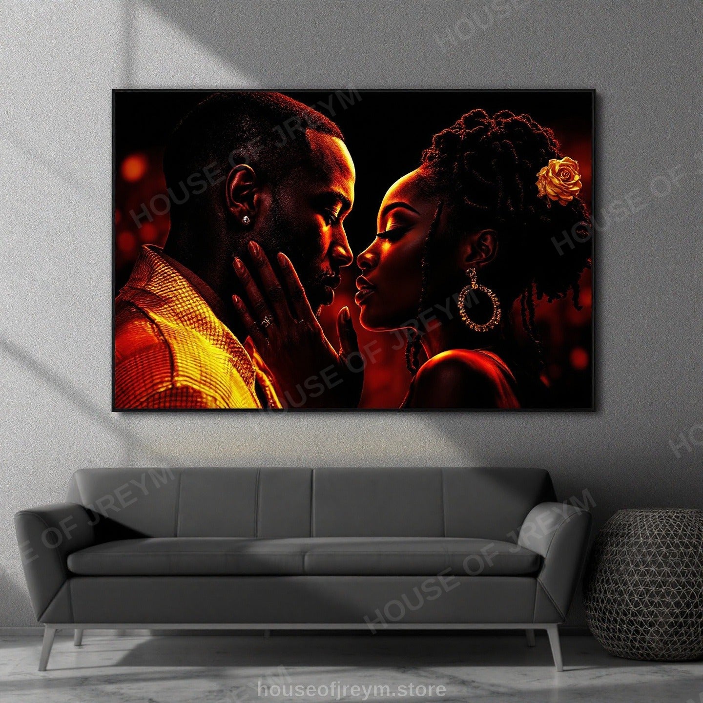 deep symbolic Black Love — unique summer block party edition — Original Digital Wall Art (HOJ-MRRBU46X-MPUV)