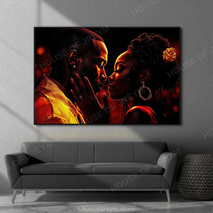 deep symbolic Black Love — unique summer block party edition — Original Digital Wall Art (HOJ-MRRBU46X-MPUV)